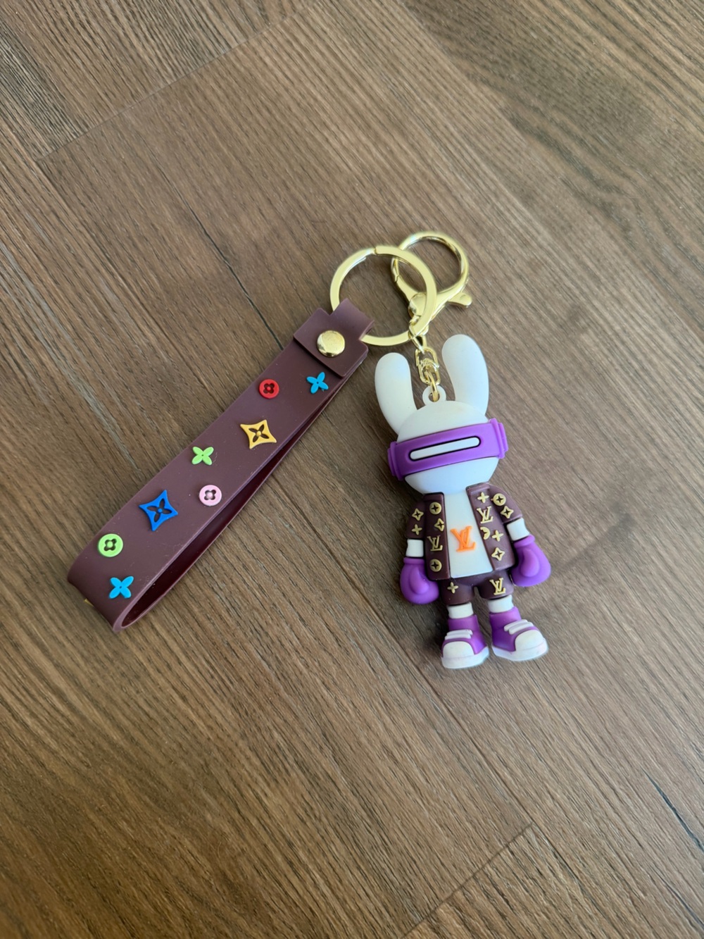 Monogram Bunny Keychain